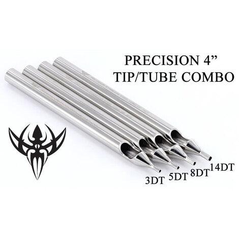 Носики-лейки нержавеющая сталь Precision Tips 8DT Tattoo Diamond Stainless Steel Long Tip