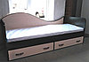 Кровать односпальная с ящиками "Волна-2 "- сп.м 0,9м х 2м