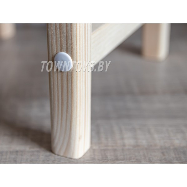 Детский деревянный стульчик арт. SDRN-34 (БОЛЬШОЙ). Высота до сиденья 34 см. Цвет натуральное дерево. - фото 4 - id-p153459533