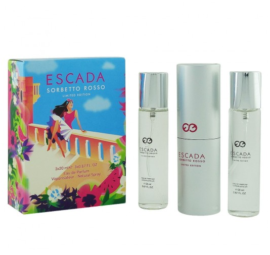 Парфюмерный набор Escada Sorbetto Rosso / edp 3*20 ml