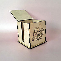 Подарочная деревянная коробка для кружки "С днем 8 марта!" №6