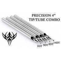 Носики-лейки нержавеющая сталь Precision Tips 3DT Tattoo Diamond Stainless Steel Long Tip