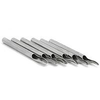 Носики-лейки нержавеющая сталь Precision Tips 13FT Tattoo Open FLAT Stainless Steel Long Tip