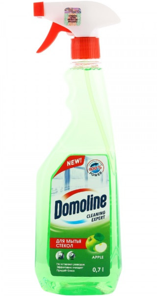 Средство для мытья стекол «Domoline cleaning expert» яблоко, 700 мл - фото 1 - id-p153159154