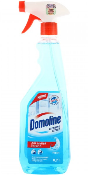 Средство для мытья стекол «Domoline cleaning expert» fresh, 700 мл - фото 1 - id-p153476650