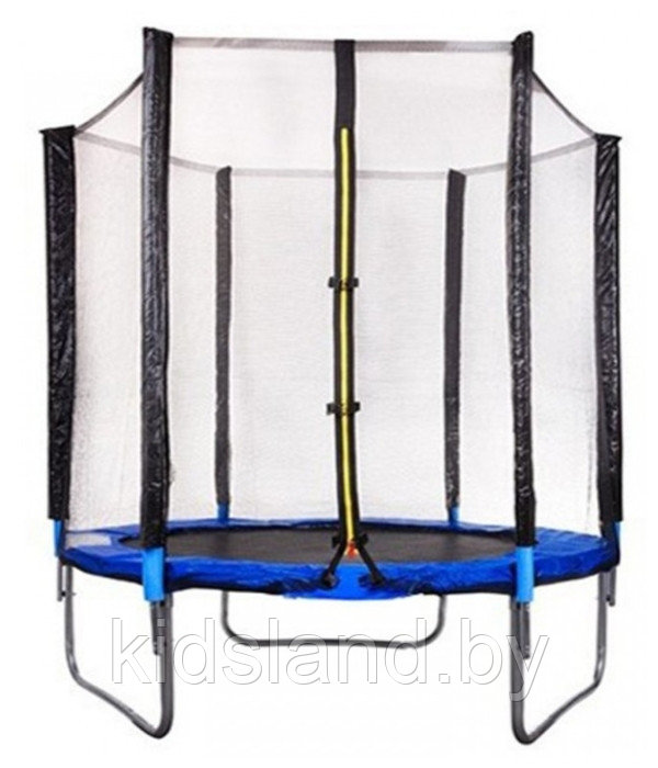 Батут Atlas Sport 140 см, с защитной сеткой без лестницы BLUE