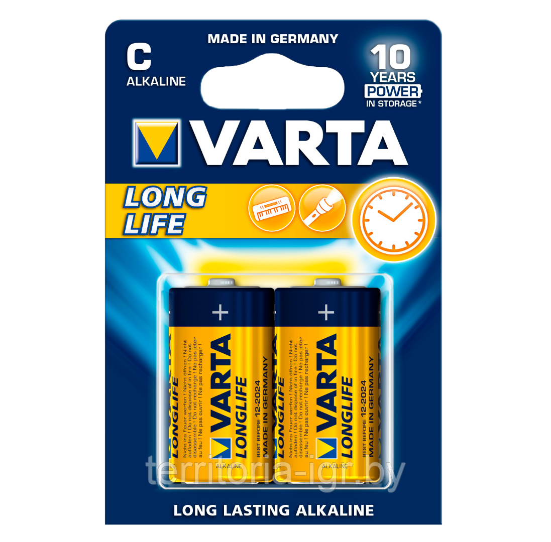 Батарейки Longlife LR14/2BP С Varta