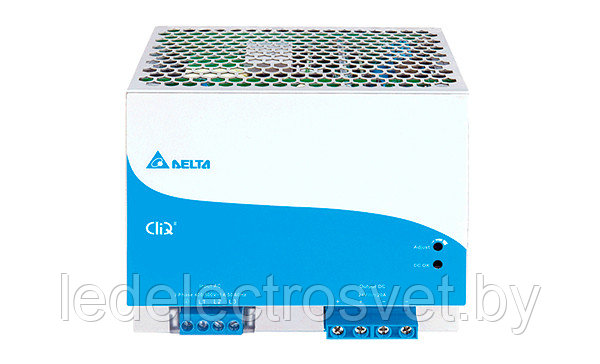Блок питания импульсный CliQ II, 480W, 20А, 3(2)х320_600VAC (450_800VDC) / 24VDC, DIN35, винт. клеммы, ал. - фото 1 - id-p153476330