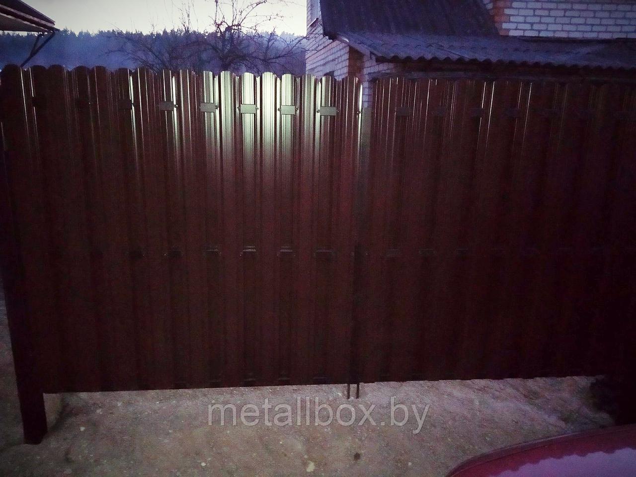 Ворота из металлического штакетника - фото 3 - id-p153478101