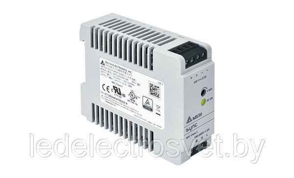 Блок питания импульсный Sync, 50W, 2.1А, 85_264VAC(120_375VDC) / 24VDC, DIN35, винт.клеммы, пл.корпус, ширина