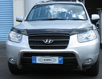 Дефлектор капота Airplex Hyundai Santa Fe II 2006-2012 с загибом под капот