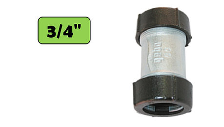 Обжимное соединение 24.6-27.3 мм. для зажима с обеих сторон "Gebo Quick" ("Гебо") из ковкого чугуна ( 3/4"), фото 2