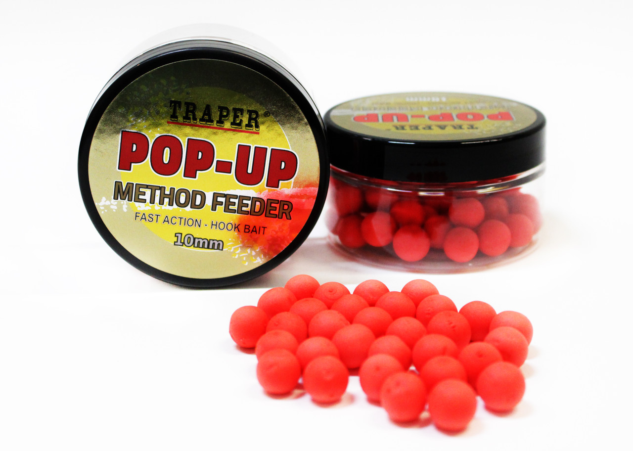 Бойлы "TRAPER" "Pop-Up Method Feeder" 10мм, Клубника