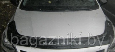 Дефлектор капота Vip tuning Hyundai Solaris с 2014 широкий до фар - фото 2 - id-p153479382