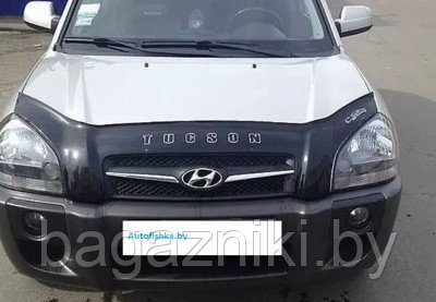 Дефлектор капота Vip tuning Hyundai TUCSON 2004-2008 c клыками