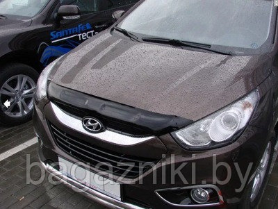 Дефлектор капота SIM Hyundai TUCSON 2010-2015 / IX35 короткий