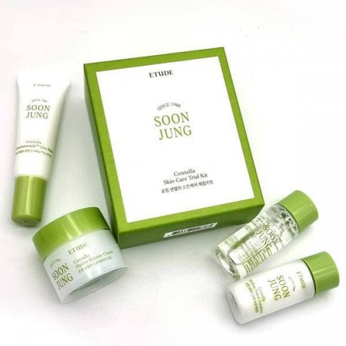 Набор мини версий для чувствительной и проблемной кожи ETUDE HOUSE Soonjung Centella Skincare Trial Kit