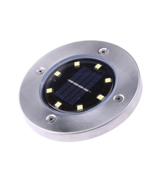 Уличный светильник на солнечной батарее Disk lights 8 LED - фото 3 - id-p153481805