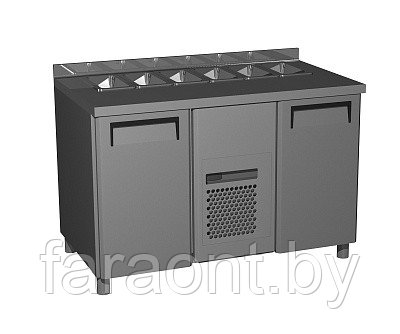 Стол холодильный для салатов T70 M2sal-1-G 9006 (SL 2GNG Полюс)