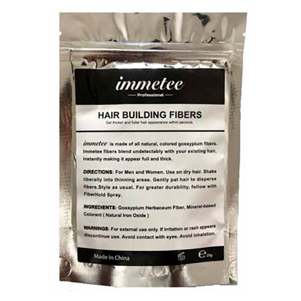 Загуститель для волос в пакете IMMETEE Keratin Hair Building Fibers (аналог Fully) 25г Dark Brown - фото 2 - id-p153501796