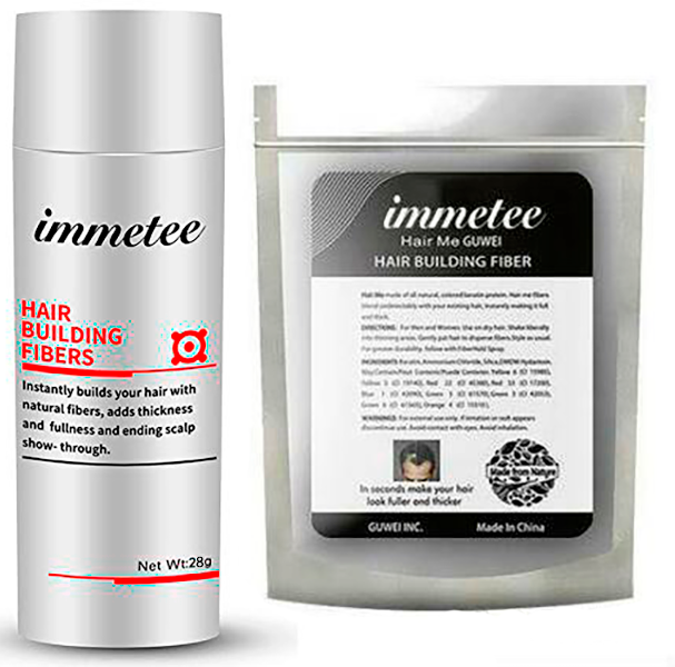 Загуститель для волос в пакете IMMETEE Keratin Hair Building Fibers (аналог Fully) 25г Light Brown - фото 3 - id-p153501798