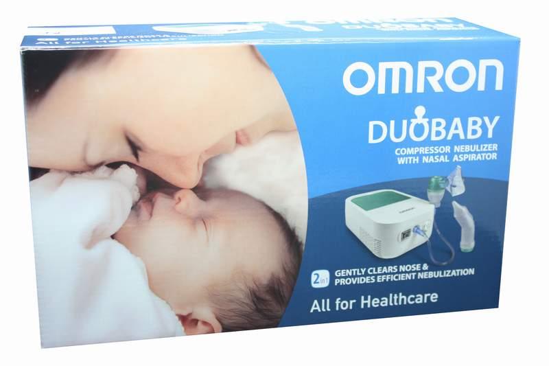 Ингалятор компрессорный (небулайзер) Omron DuoBaby, прибор 2 в 1 (назальный аспиратор и ингалятор) - фото 2 - id-p70783939