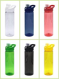 Спортивная пластиковая бутылка для воды объем 650 мл для  нанесения логотипа