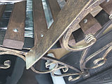 Скамейка кованая "Парковая - 2м" размер 2000х680х1050мм, фото 3