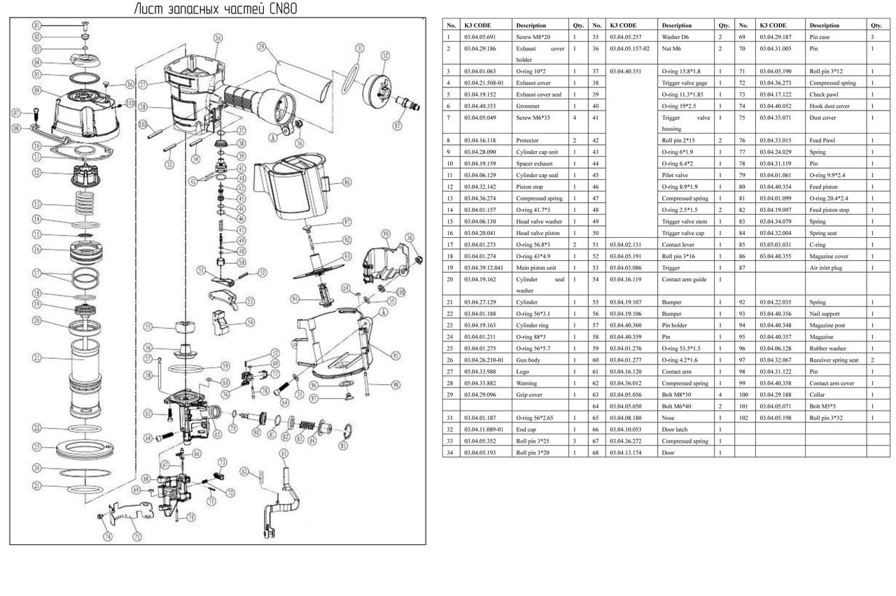 Roll pin 3x16 (№52) для FROSP CN-80 - фото 2 - id-p102641614