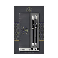 Подарочный набор роллер Parker Sonnet Black CT и шариковой ручки Sonnet Black CT в фирменной коробке 2093259-U Подарочный набор роллер Parker Sonnet Black CT и шариковой ручки Sonnet Black CT в фирменной коробке