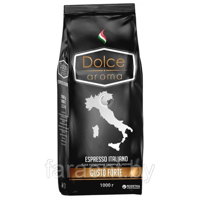 Кофе в зернах Dolce Aroma Gusto Forte 1 кг (20% арабика + 80% робуста)