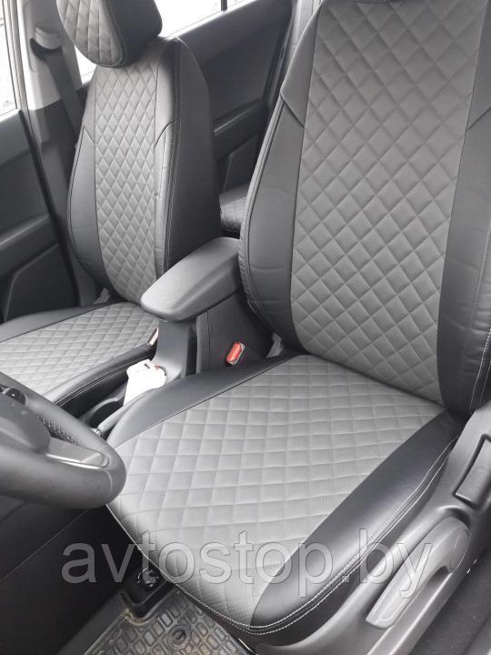 Чехлы на Hyundai Solaris ,  2017-2023 г., экокожа