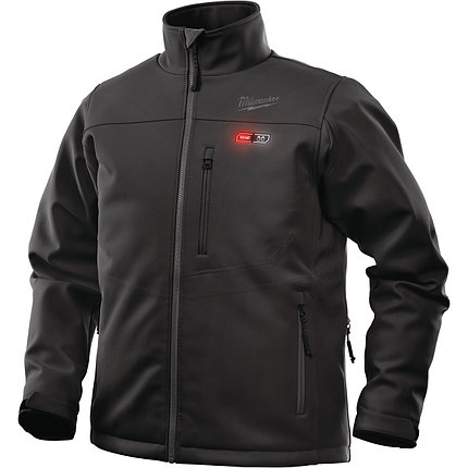 Куртка чёрная с подогревом M12 HJBL4-0 (L), фото 2