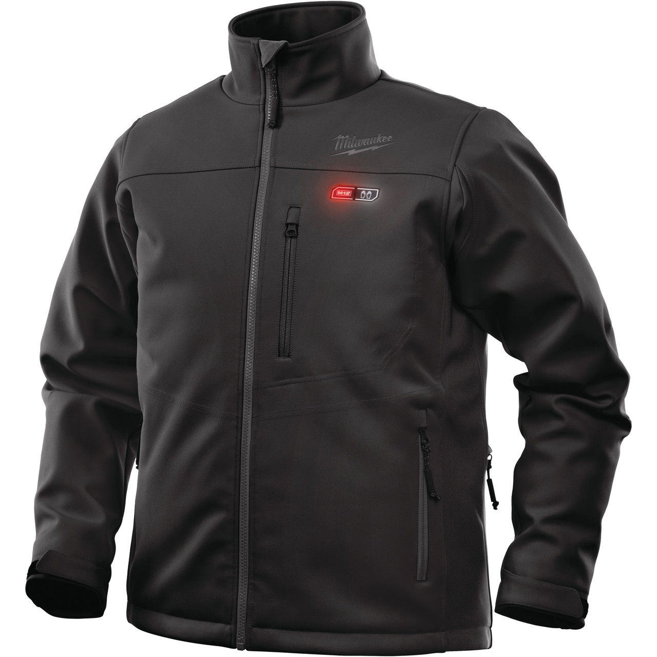 Куртка чёрная с подогревом M12 HJBL4-0 (2XL) - фото 1 - id-p153555400