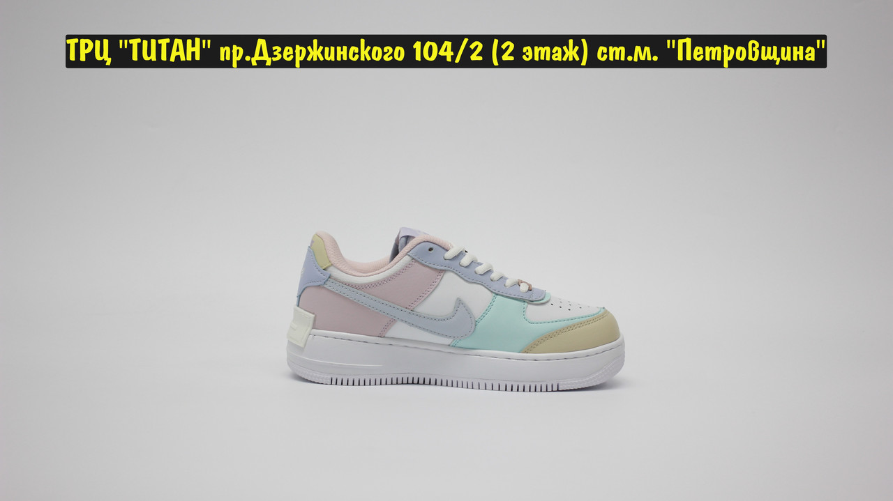 Кроссовки Nike Air Force Shadow White Blue - фото 4 - id-p133649746