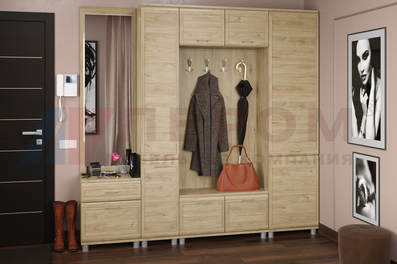 Прихожая Лером МЕЛИССА 9 (Гикори Джексон светлый)