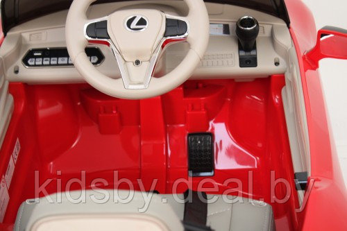 Детский электромобиль RiverToys Lexus LC500 JE1618 (красный) лицензия - фото 4 - id-p153577977