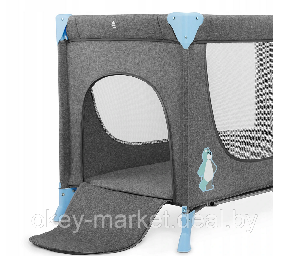 Детский манеж-кровать Kinderkraft JOY голубой - фото 3 - id-p153587053