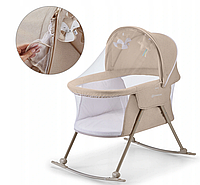 Детская кроватка-люлька Kinderkraft Lovi Beige