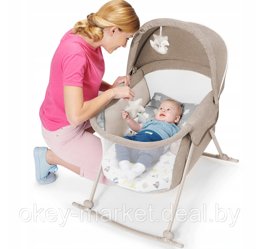 Детская кроватка-люлька Kinderkraft Lovi Beige - фото 10 - id-p153592363