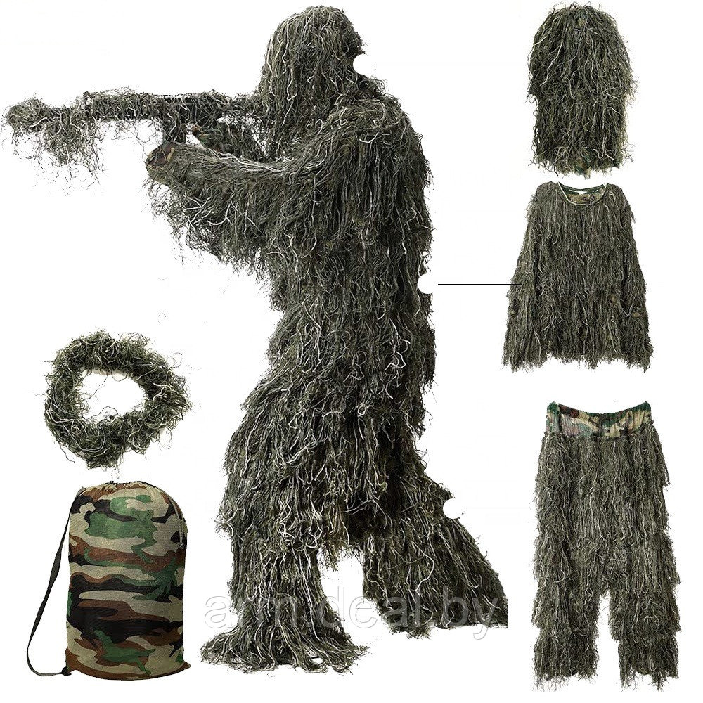 Костюм маскировочный 3D Ghillie: купить в Минске. Низкие цены.Доставка ...