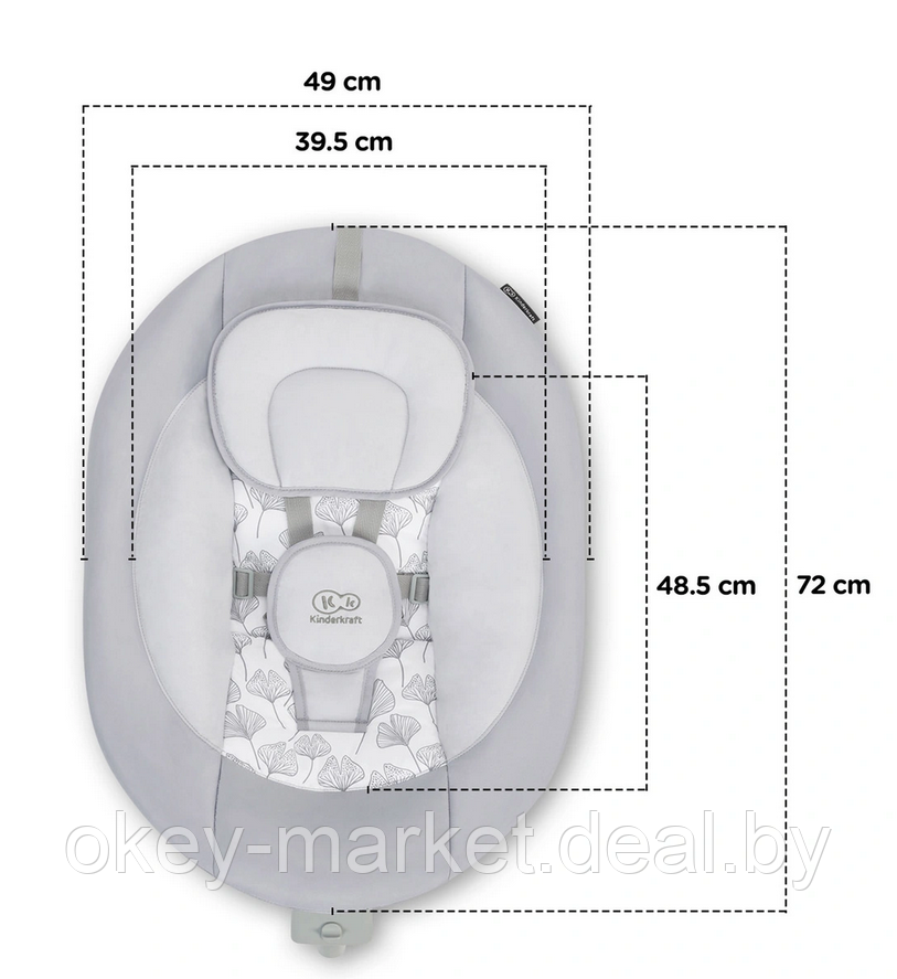 Шезлонг электронный Kinderkraft Luli - фото 7 - id-p153593685