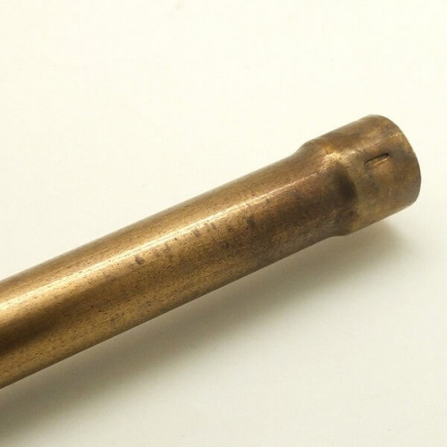 Труба латунная с муфтой для лофт проводки D16 мм. (1,5 м.), бронза, Petrucci 16x1.0x1500BR - фото 1 - id-p153594591