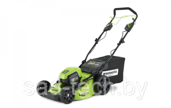 Аккумуляторная газонокосилка GreenWorks GD60LM46SP 60В DigiPro