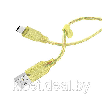 Кабель HOCO U73 Micro-USB 2.4A 1.2m желтый