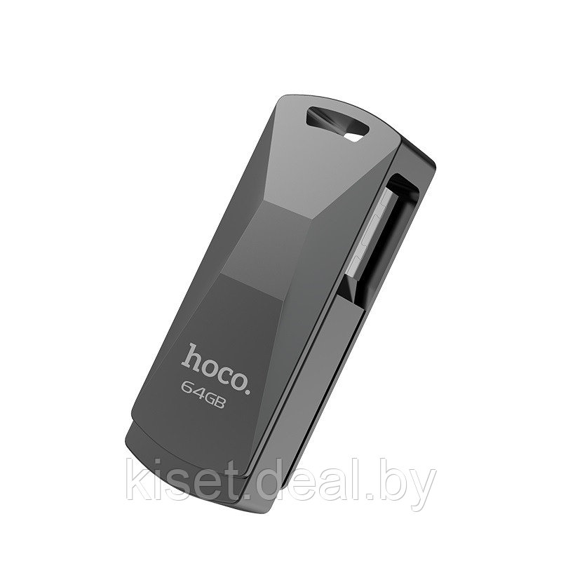Флешка USB 3.0 Flash HOCO UD5 64GB серый - фото 2 - id-p153597975