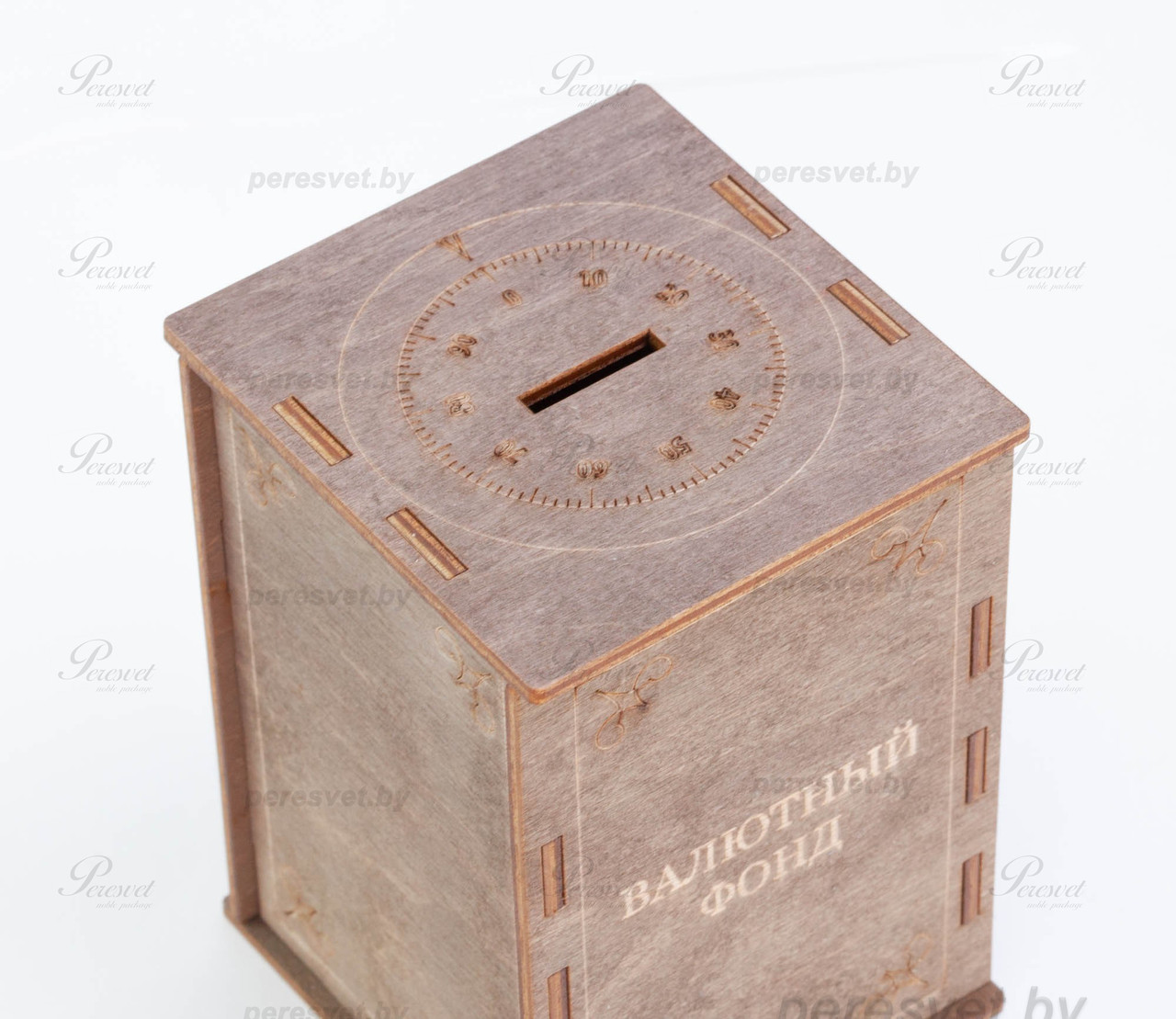 Копилка деревянная Валютный фонд nut - фото 2 - id-p153601799