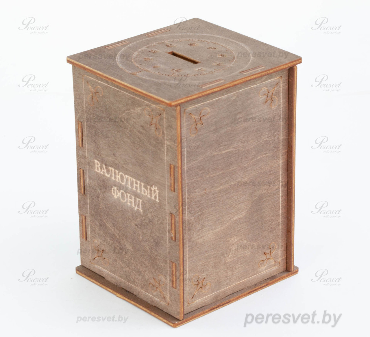 Копилка деревянная Валютный фонд nut - фото 3 - id-p153601799