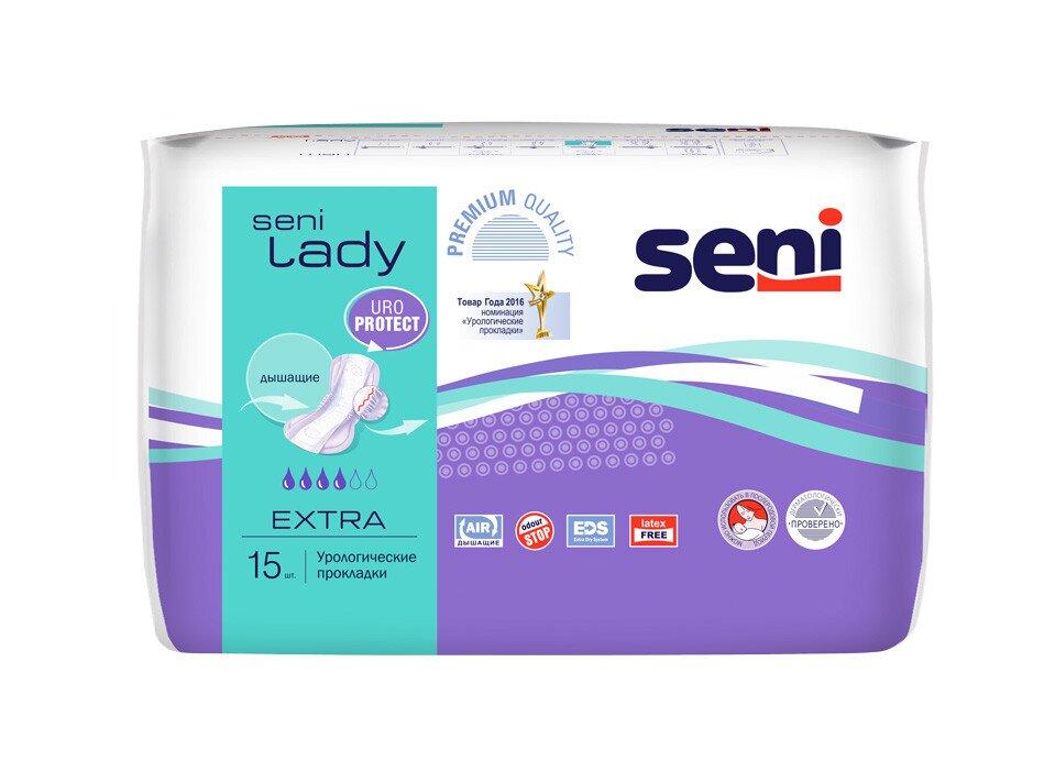 Прокладки урологические для женщин Seni Lady Extra, 15 шт. - фото 1 - id-p153605178