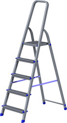 Лестница-стремянка Новая высота NV 111 алюминиевая 5 ступеней (1110105) - фото 1 - id-p153633226